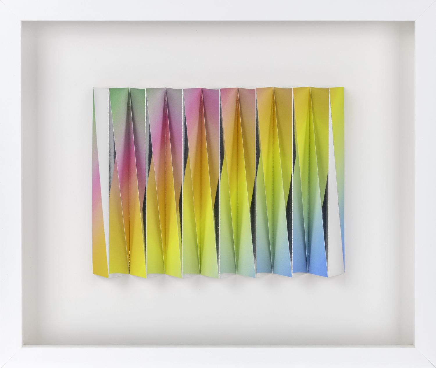 Concertina (spectrum and mirrored silver), 2024